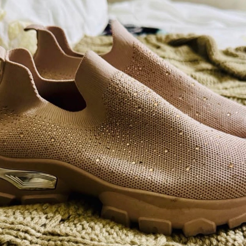 Stylish Pink Slip-On Sneakers